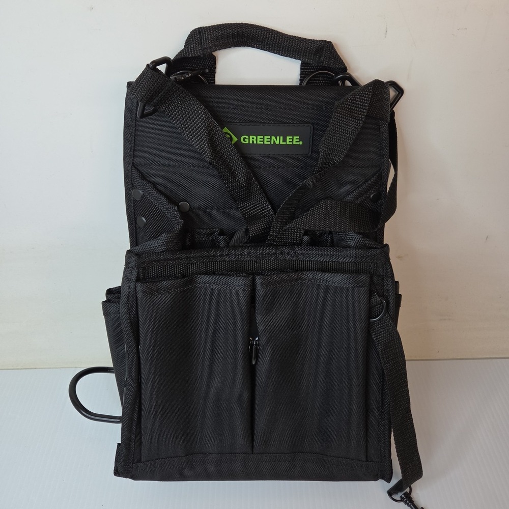 Greenlee 0158-15 Tool Caddy Cordura Black 20 Pockets 10 Inch Utility Pouch